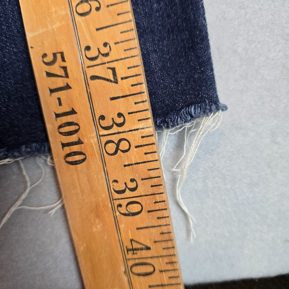 SO Women Super High Rise Jegging Jeans Size 13 Dark Wash Distressed Raw Hem - Picture 8 of 12